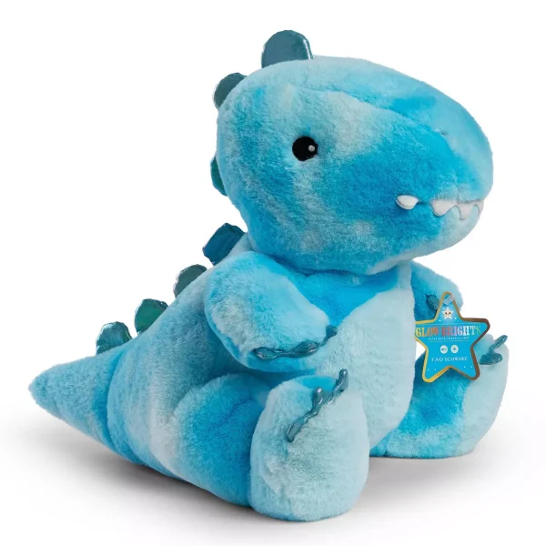 Glow Brights Toy Plush LED with Sound Blue Dinosaur 12" Stuffed Animal